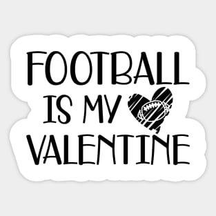 Football is my valentine Sticker